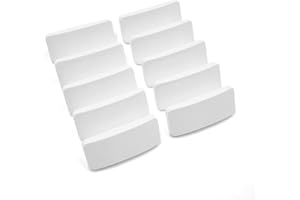 TRUMAX 10 x Cockspur Window Handle Striker Plate Wedges - White (5mm)