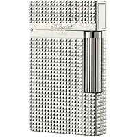 ST Dupont Ligne 2 Diamond Head Silver Plated Lighter