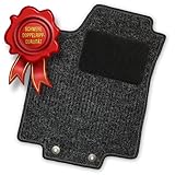 SCHUTZ & AUSSTATTUNG - Auf die Fahrermatte ist ein Absatzschoner (Trittschutz) aus Nadelvlies genäht. Die Rückseite jeder Matte besteht aus rutschfestem und wasserundurchlässigem Gummigranulat.