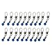 Produktbild 20 St¨¹cke Blau Angelschnur Haken Wirbel Shank Clip Stecker F¨¹r Angeln