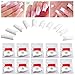 SupplyEU 500pcs White Acrylic UV Gel French False Fake Nail Art Tips