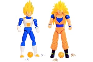 OBLRXM Dr-agon ball Giocattoli, Action Figure Dr-agon Ball, Action figure Dragon Star da 17 cm, Super Saiyan Goku Statuetta di Personaggi di Anime Vegeta Figure, Figure da collezione Goku
