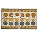 Homescapes Grey Ochre Yellow Modern Cotton Chenille Rug 90x150 cm 3 ft. x 5 ft. Tufted Circles & Hand Woven Striped Large Mat