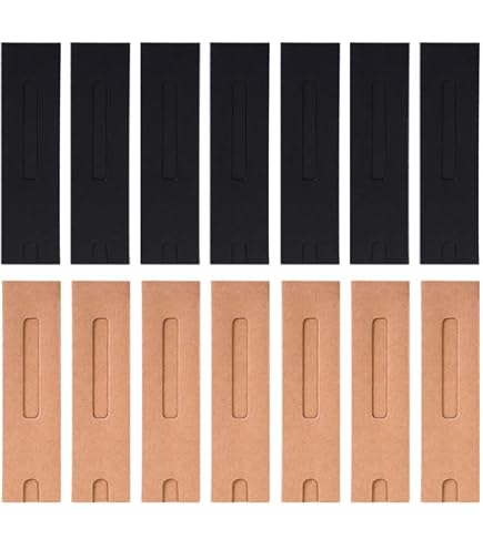 Nbeads 120 Stifte-Geschenkboxen – Kraftpapier, Mit Sichtfenster, 15,5x4 Cm, Für Stifte, Schmuck & Bürobedarf