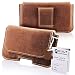 Produktbild Original QULT® Für Samsung Galaxy S9 / Galaxy S8 / Galaxy S7 / Galaxy S6 Edge / Galaxy S6 / Galaxy A5 2017 stylish Tasche Schutz Hülle Leder Cover Case Etui magnet Gürteltasche gürteltasche braun Seitentasche mit Magnetverschluss