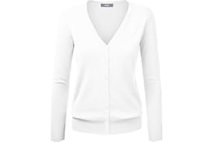 GOTHDEN Cardigan básico con Cierre de Botones, para Mujer