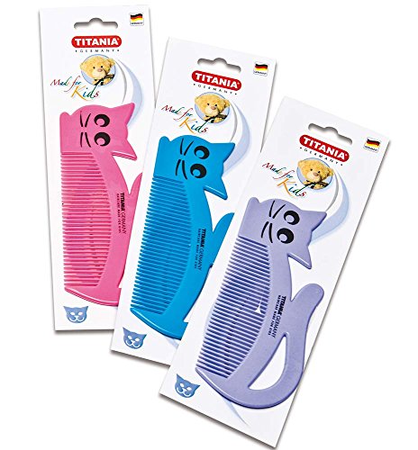 Kinder Kamm, Katze, 15cm Kinderkamm, Pink