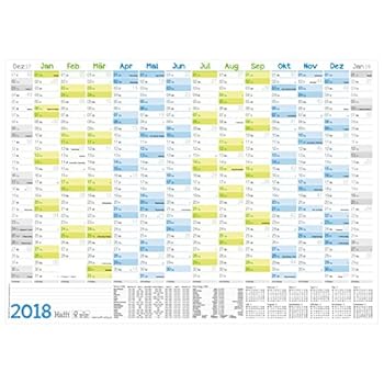 Wandkalender 2018 DIN A2 (59x42cm) gefalzt, Wandplaner 14 Monate Dez 17 - Jan 19, FSC-Papier, inkl. A4-Kalender Wandkalender 2018 DIN A2 (59x42cm) gefalzt, Wandplaner 14 Monate Dez 17 - Jan 19, FSC-Papier, inkl. A4-Kalender