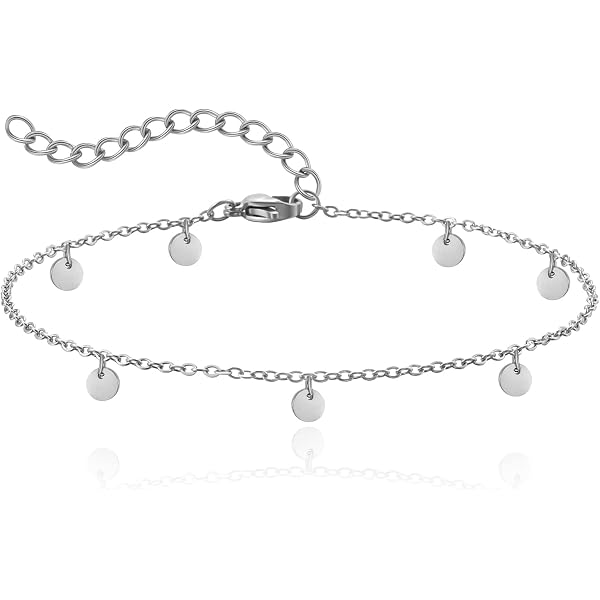 Bracelet De Cheville Argent 925 Étoile - Adjustable - Bijou Féminin Élégant - Cadeau Noël