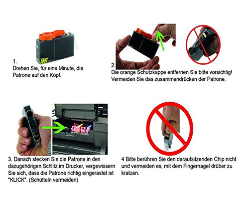 Colorstar 1Pack 20 T1811 T1812 T1813 T1814 Kompatible Tintenpatrone als Ersatz für Epson Expression Home XP-305 XP305 XP 305 Druckerpatronen mit Chip (Gelb) - 2