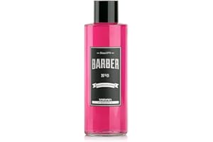 BARBER MARMARA No.6 Eau de Cologne Homme Splash en flacon verre 1x 500ml - Après Rasage Homme - Eau Parfumée - Après Rasage Homme - Parfum Homme - Désinfectant Alcool 70°