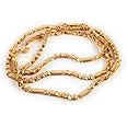 CUTE GOLD 1 Gram Micro Gold Plated & Copper Traditional Designer Fashion Jewellery Chain for Women, 24 Inch, Copper, No Gemstone