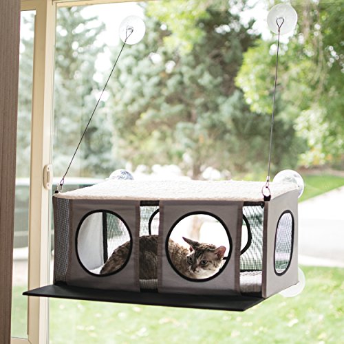 K&H Pet | Casetta da Finestra Ez Easy Window Mount Penthouse | Cuccia per Gatto da davanzale
