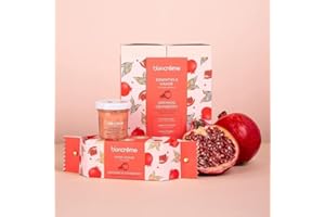 BLANCREME Blancrème - Coffret Cadeau 3 soins Visage Grenade Cranberry: Eau Micellaire + Exfoliant Visage + Masque visage grenade cranberry jusqu'a 99,1 % d'ingrédients d'origine naturelle- Made in France