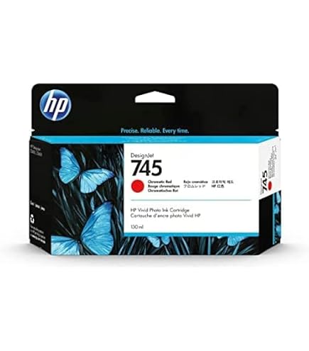 HP 745 Original Tintenpatrone, Schwarz Foto, 130 Ml – Für DesignJet Z2600 & Z5600