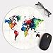Price comparison product image World Map Colorful Mouse Pad Computer Mat Rubber Pad MP-0115 ( Round 8 inches)