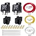 Price comparison product image FOSHIO Car Relay 12V DC Relay Switch Harness Set 5-Pin SPDT Automotive Relay 14AWG Loading Hot Wires, Pack of 2