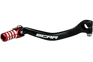 SCAR Sélecteur de vitesse anodisé Compatible avec HONDA CR 250 CR250 93-07 - Rouge