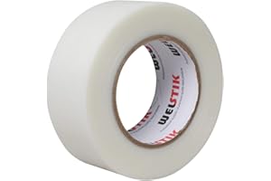 WELSTIK Professional Grade Duct Tape, Waterproof Duct Cloth Fabric,Colored Colored Gaffer Tape for Repairs, DIY, Crafts, Indoor Outdoor Use,50mm X 41M, 7.5 Mil Thick,Clear