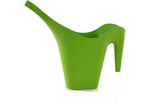 MINTRA HOME Mintra Arrosoir Plastique 2L Solide, Arrosoir Plante Intérieur, Arrosoir Extérieur Jardin, Arrosoir Bonsai, Durable, Patio, Balcon, Pelouse, sans BPA, 29.5X 34.5 x12 cm, (Vert Citron)