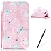Produktbild Feeltech HUAWEI Y6 Pro Hülle,HUAWEI Y6 Pro Magnet Leder Wallet Cover,Elegant Soft PU Kartenfach Extra Dünn Tasche Bunte Relife-Muster [Stand Funktion] Karte Halterung Klapp hülle Flip Book Design Case Flexible TPU Ultra Slim Inner Bumper Tasche mit Landyard [Free Stylus] für HUAWEI Y6 Pro - Weißer Totem Elefant