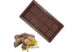 Sufune 1 moldes de silicona antiadherente para chocolate Dubai, molde extra profundo para chocolate, bombones, caramelos