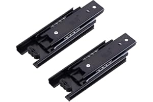 Glissières à Roulement à Billes en Glissière de Tiroir,Tianher Glissières de Tiroir en Métal 100 mm Montage Latéral Capacité de Charge de 45 kg Glissière pour Tiroir Extension Total 1 paire 4 Pouce.