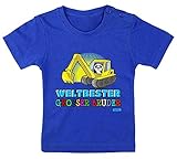 ✔ ZERTIFIKATE & QUALITÄT: T-Shirt für Babies und Kleinkinder, 100% Baumwolle / Cotton, Ripp-Bündchen am Hals, Kurzarm