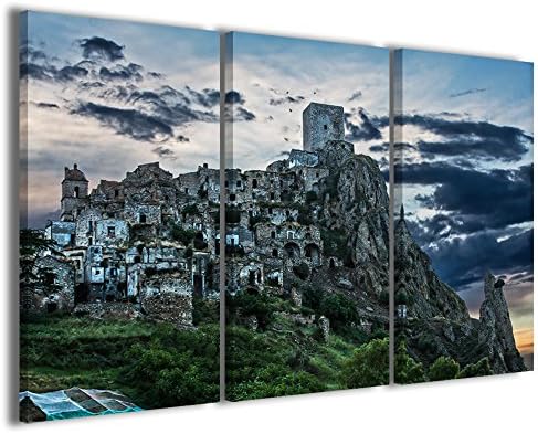 Raffaele De Conciliis Craco Basilicata Framework Modern, Canvas/Wood, multicoloured, 120 x 90 cm