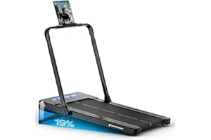Sportstech sPad500/1000 – Tapis de Marche et de Course Compact avec Inclinaison Automatique 19%, Silencieux, connecté & idéal Maison/Bureau (8–12 km/h)