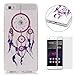 Produktbild CaseHome Silicone Gel HUAWEI P8 Lite Hülle(Mit Frei HD Displayschutzfolie) Transparent Weiche Silikon Schutzhülle,Weicher Flexibel Klar Gel Silikon TPU Hülle Superdünn Stoßfest Tasche Telefon-Kasten Schutz Tasche Schutzhülle Durchsichtig Handyhülle Silikon Case Schale für HUAWEI P8 Lite with Beautiful Colourful Pattern Design-Lila Windspiel