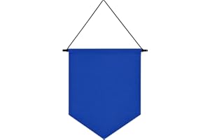 Fnaobai Organizer per spille da appendere alla parete, smaltato, colorato, in tela, per esporre striscioni e orecchini, 32 x 25,4 cm (non include gli accessori) (blu navy)