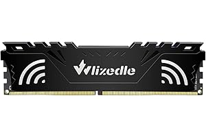 Wlizedle DDR4 3200MHz XMP 2.0 Desktop Memory RAM 16GB CL16 UDIMM, PC Arbeitsspeicher PC4-25600 288-Pin 1,35V Non-ECC Computer Speicher Upgrade für Rechner, Schwarz