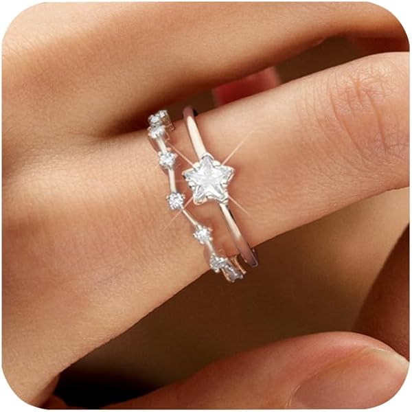 ALEXCRAFT Anello Infinito Argento 925 Con Zirconi - Regolabile, Elegante, Regalo Per Donne - Foto 8