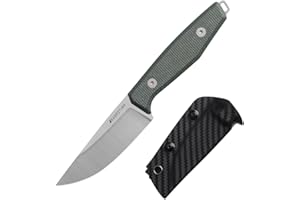 Generisch Messer mit feststehender Klinge, geeignet für Outdoor-Survival-Dschungel-Obstmesser und Angeln, 14c28n-Klinge, Scheide, Full-Tang-Messer (Scharfe Spitze)