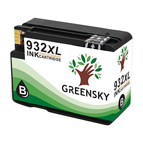 GREENSKY Kompatible für HP 932XL 933XL Tintenpatronen Ersatz für HP Officejet 6100 6600 6700 7110 7510 7610 7612 Drucker – (1 Schwarz 1 Blau 1 Rot 1 Gelb) - 2