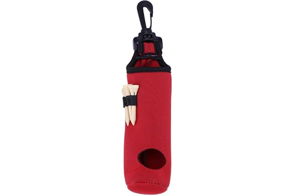 Sac de en néoprène Balle Sac Titulaire Utilitaire Poche avec Tees, Tees Titulaire Carry Bag Carrier Pouch Ceinture Ceinture Sports Accessoires de - Noir, Jaune, Bleu, Vert, Rouge