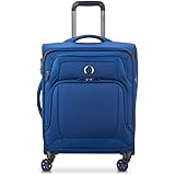 DELSEY PARIS - Optimax Lite - Valise Cabine Souple Slim - 55x40x20 cm - 36 Litres - S - Bleu