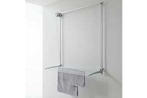 Foxydry Wall, ścienna suszarka na pranie, z regulacją wysokości, aluminium i stal 128x52x137 cm