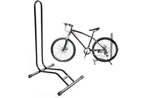 Lupex Shop - Rastrelliera Supporto per 1 Posto Bicicletta da Pavimento Stand Parcheggio Esterno per Bici in Acciaio Porta Bici