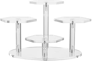 Cabilock Akrylowy stojak na 4-krotny akryl, kolczyki, bransoletka, naszyjnik, ekspozytor na biżuterię, wyświetlacz