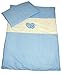 Baby's Comfort Baby Bedding Set Duvet Cover and Pillowcase (2-Piece, Checkered Blue/White)