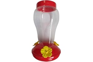 Lijun Comedero para colibrí Ancho Ventana para Colgar al Aire Libre Forma de Flor Bebedero para pájaros Bebedero