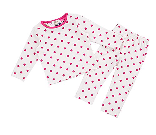 Oissie Baby Girls Polka Dot Tee Set 2 Piece Pajama 12M White Dot