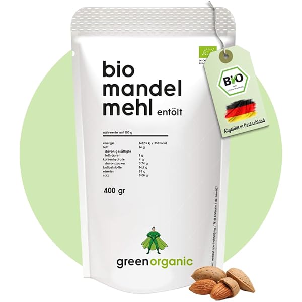 Mynatura 100% Weißes Mandelmehl Gemahlen( Glutenfrei, Feines