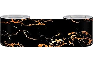 Guest Ruyunlai Wallpaper Border Kitchen Vinyl Border Stickersblack Gold Flower 20cm X 500cm