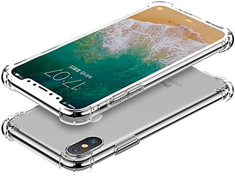 Bohe Phone Case for iPhone X, Clear Case with TPU Bumper, Shock Absorption Technology, Comprehensive Protection(2017)