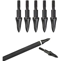WEREWOLVES 50 Stück Aluminium-Pfeileinsätze – Geschraubte Broadhead-Tipps Für Bogenschießen, 8/7,6 Mm