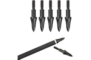 ‎SHARROW SHARROW 24 Stück Bogenschießen Pfeilspitzen Projektilspitzen Edelstahl Ziel Pfeil Tipps Jagdspitzen 75 Grains Broadheads für Pfeil und Bogen (Typ 1)
