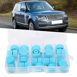 Air Conditioning Service Cap, ABS 30Pcs Practical Blue Replacement Air Conditioner Parts Rubber Sealing Design for AC System Refrigerant Port